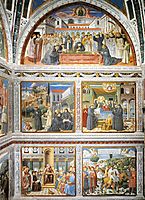 View of the Right Hand Wall of the Chapel, 1465, gozzoli