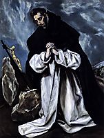 St. Dominic praying, c.1588, greco