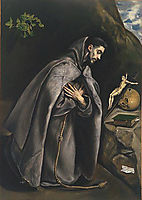 St. Francis praying, 1595, greco