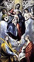 The Virgin and Child with St. Martina and St. Agnes, 1599, greco