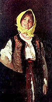 Cheerful Peasant Woman, 1894, grigorescu