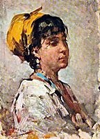Girl With Yellow Headscarf, grigorescu