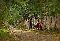 Girls Working by the Gate, 1885, grigorescu