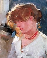 Peasant Woman Head, 1905, grigorescu