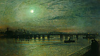 Battersea Bridge, 1885, grimshaw