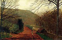 Forge Valley, Scarborough, 1875, grimshaw