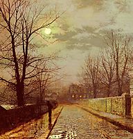 Lane In Cheshire, 1883, grimshaw