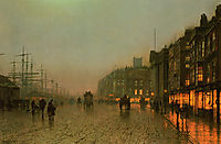 Liverpool from Wapping, 1875, grimshaw