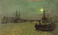 London Bridge Half Tide, grimshaw