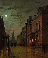 Park Row, Leeds, 1882, grimshaw