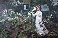 The Rector-s Garden, Queen of the Lilies, 1877, grimshaw