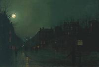 View of Heath Street by Night, grimshaw