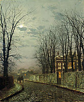 A Wintry Moon, 1886, grimshaw