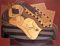 The Guitar with Inlay, 1925, gris