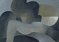 Large reclining nude, gris