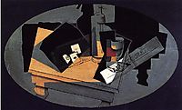 Playing Cards and Siphon, 1916, gris