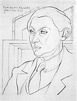 Portrait of Daniel-Henry Kahnweiler, 1921, gris