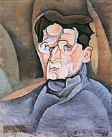 Portrait of Maurice Raynal, 1911, gris
