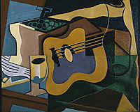 Still Life with Guitar, 1920, gris