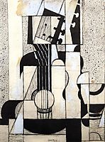 Still Life with Guitar, 1913, gris