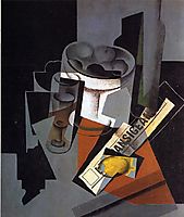 Still Life with Newspaper, 1916, gris