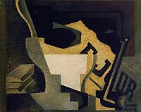Still Life with Newspaper, 1918, gris