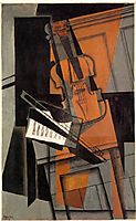 The violin, 1916, gris