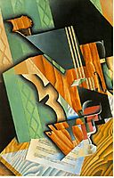 Violin and glass, 1915, gris