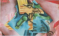 Violine and glass, 1913, gris