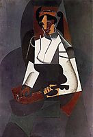 Woman with a Mandolin (after Corot), 1916, gris