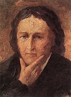 Portrait of France Preseren, grohar