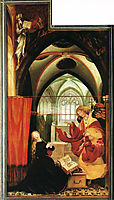 The Annunciation (left wing of the Isenheim Altar), c.1515, grunewald