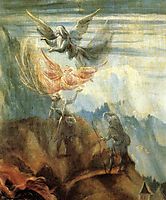 Annunciation to the Shepherds (detail from the Annunciation from the Isenheim Altarpiece), c.1516, grunewald