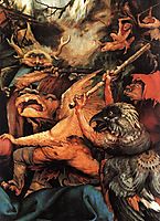 Demons Armed with Sticks (detail from the Isenheim Altarpiece), c.1516, grunewald