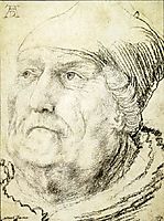 Head of an Old Man, c.1525, grunewald
