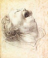 Head of a Shouting Man, c.1520, grunewald