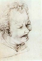 Head of a Shouting Man, c.1520, grunewald