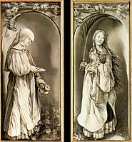 St. Elizabeth and a Saint Woman with Palm, 1511, grunewald