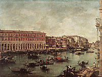 The Grand Canal at the Fish Market (Pescheria), 1765, guardi
