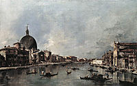 The Grand Canal with San Simeone Piccolo and Santa Lucia, 1780, guardi
