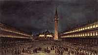 Nighttime Procession in Piazza San Marco, 1758, guardi