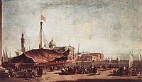 The Piazzetta, Looking toward San Giorgio Maggiore, 1758, guardi