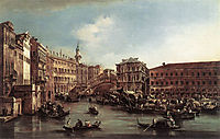 The Rialto Bridge with the Palazzo dei Camerlenghi, 1763, guardi