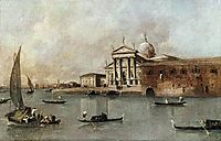 Venice: A View of the Church of San Giorgio Maggiore Seen from the Giudecca, guardi