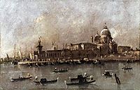 Venice: A View of the Entrance to the Grand Canal, guardi