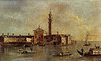 View of the Island of San Giorgio in Alga, Venice, guardi