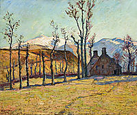 Cottages in a landscape, 1896, guillaumin