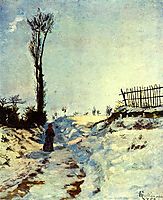 Hollow in the Snow, 1869, guillaumin