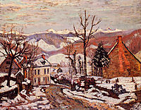 Winter in Saint-Sauves-d-Auvergne, 1900, guillaumin