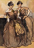 Two Women, 1891, guys